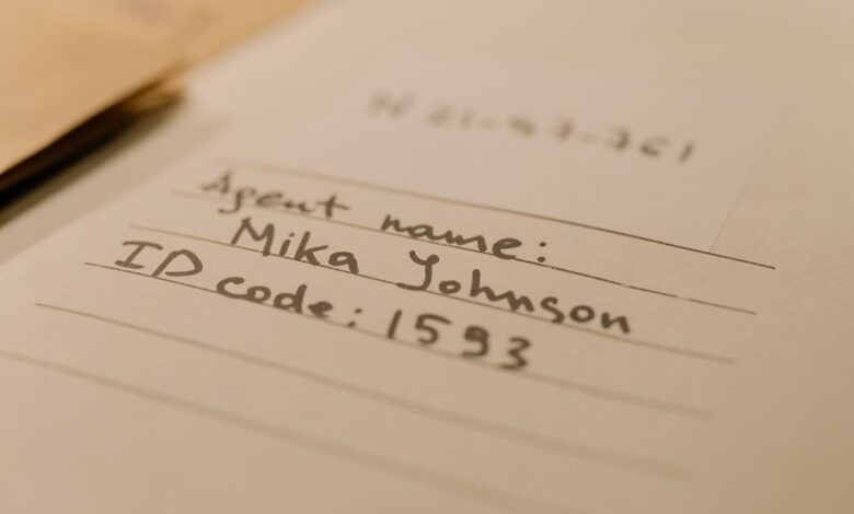 registry ids numbers listed